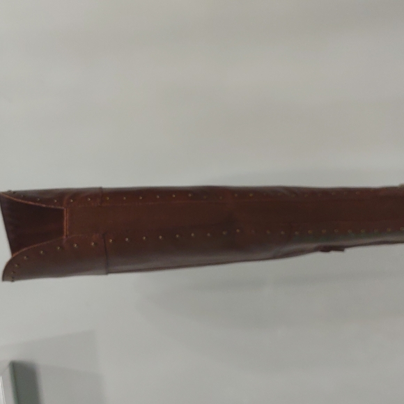 Knee high Cognac Brown buckle equestrian leather boots Gibson Latamier Fall 6.5 - Picture 5 of 7